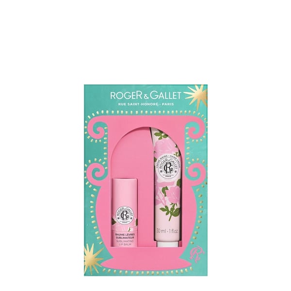 ROGER & GALLET COFFRET ROSE STICK LABIAL + CREME MÃOS NATAL 2025 roger-gallet-coffret-rose-stick-labial-creme-maos-natal-2025.webp