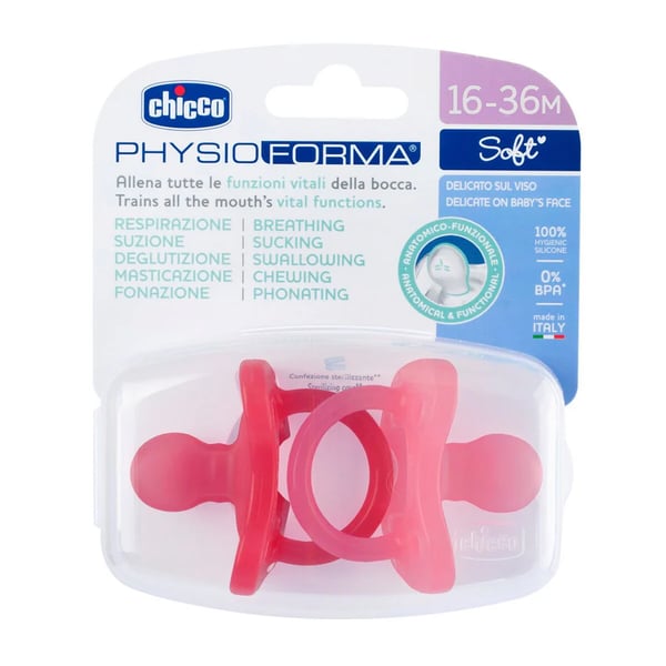 CHICCO CHUPETA PHYSIO SOFT ROSA 16-36 MESES