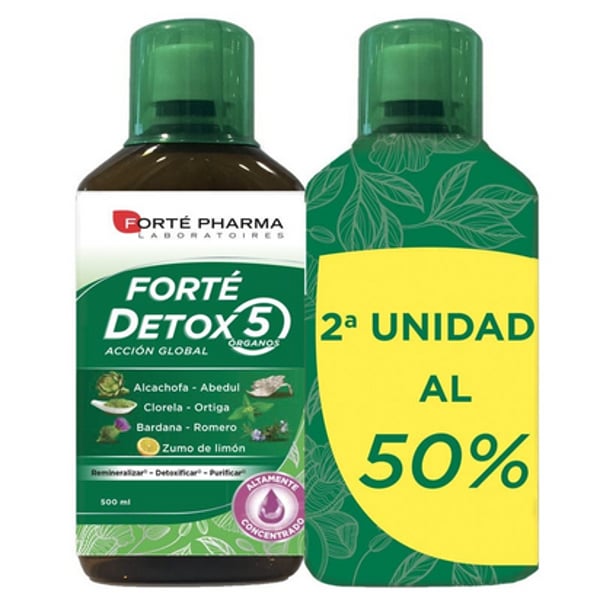 FORTE DETOX 5 ORGAOS 500ML+50%DESC 2ªUNIDADE