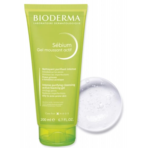 BIODERMA SEBIUM GEL MOUSSANT ACTIF 200ML