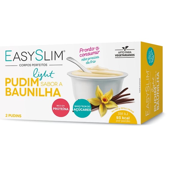 EASYSLIM PUDIM LIGHT BAUNILHA 2 UNIDADES