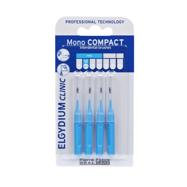 ELGYDIUM CLINIC ESCOVILHÃO MONO COMPACT AZUL X2
