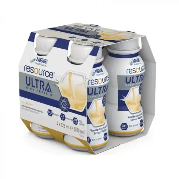 RESOURCE ULTRA HIGT PROTEIN SOLUÇÃO ORAL BAUNILHA 4X125ML