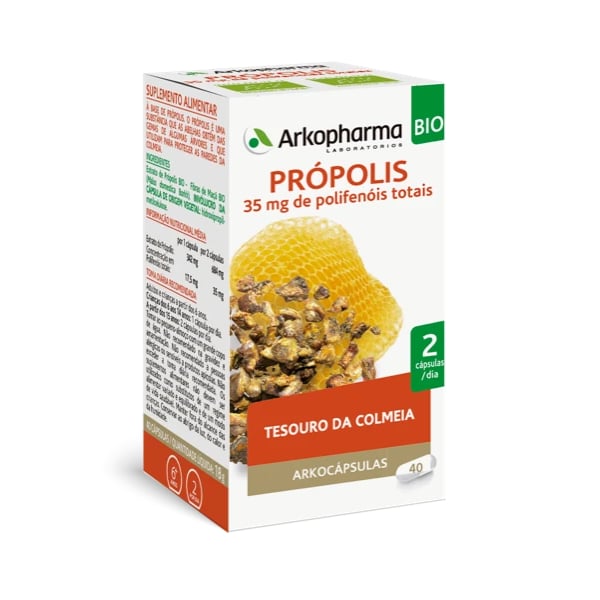 ARKOCÁPSULAS PROPOLIS BIO 40 CÁPSULAS