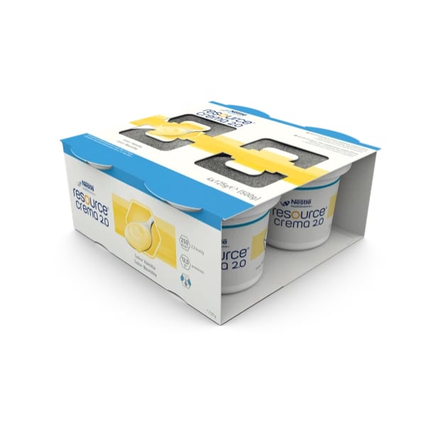 RESOURCE CREMA2.0 PUDIM BAUNILHA 125G X4