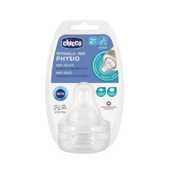 CHICCO TETINA SILICONE 2M+  X2