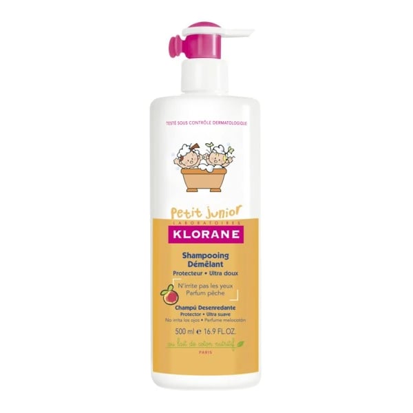 KLORANE PETIT JUNIOR CHAMPÔ DESEMBARAÇADOR PÊSSEGO 500 ml