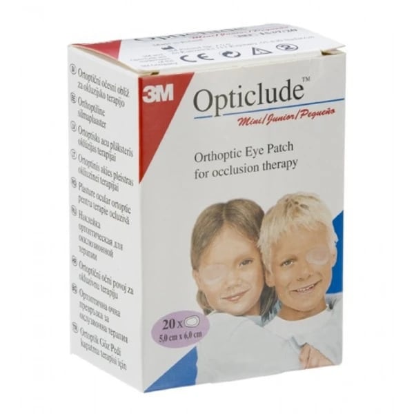 OPTICLUDE PENSOS OFTÁLMICOS JUNIOR CAIXA X 20 PEQUENO PELE