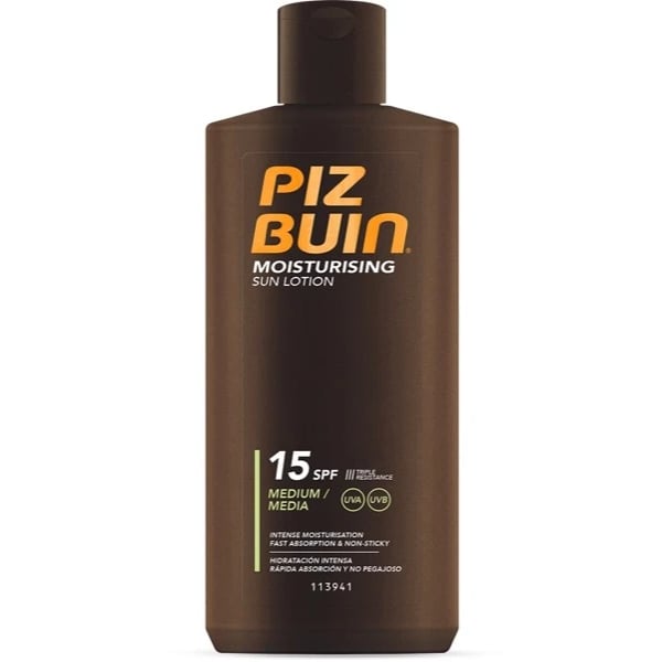 PIZ BUIN MOISTURISING LOÇÃO SOLAR HIDRATANTE FPS 15 200 ML