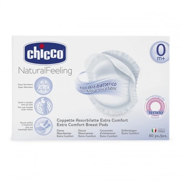 CHICCO DISCOS ABSORVENTES PROTETORES ANTIBACTERIANOS X60