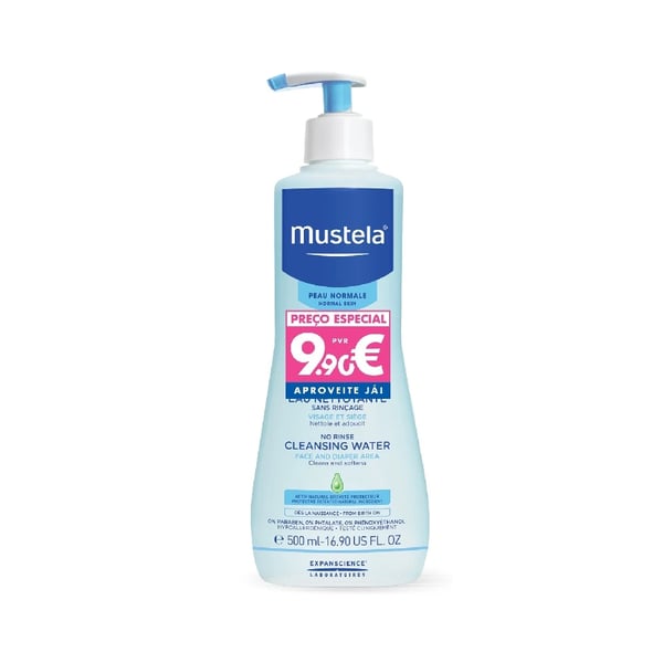 MUSTELA BEBÉ ÁGUA DE LIMPEZA S/ ENXAGUAMENTO 500ML PREÇO ESPECIAL