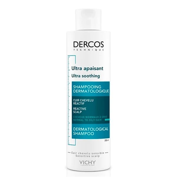 VICHY DERCOS ULTRA-APAZIGUANTE CHAMPÔ COURO CABELUDO SENSÍVEL E REATIVO CABELOS OLEOSOS 200ML