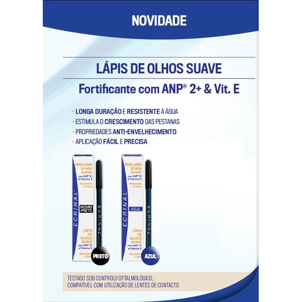 ECRINAL LÁPIS DE OLHOS SUAVE COR AZUL