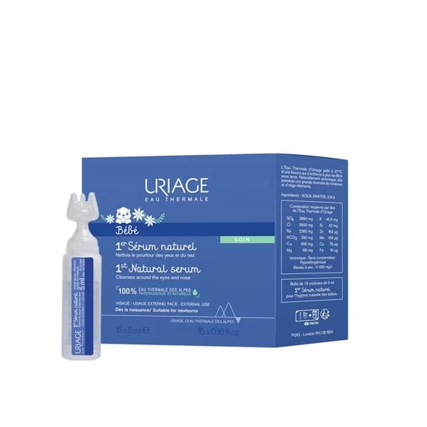 <mark>URIAGE</mark> <mark>BEBE</mark> 1ºSORO FISIOLÓGICO NATURAL 5ML X15