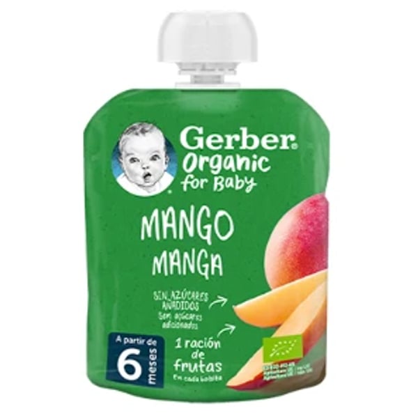 GERBER ORGANIC SAQUETA MANGA 90G 6M+
