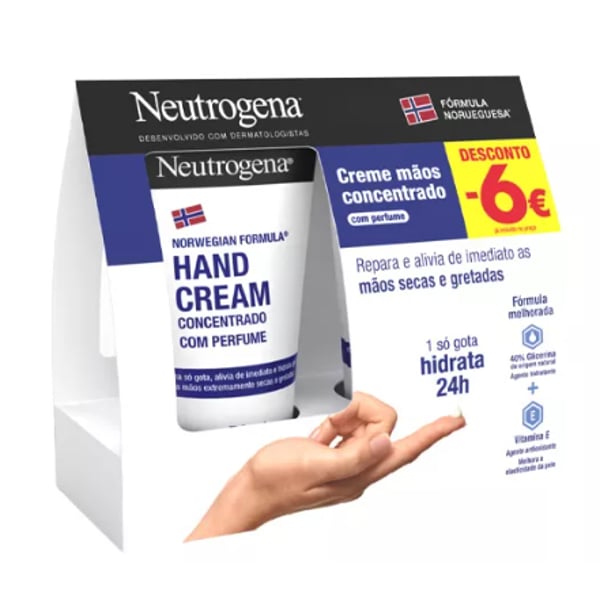 NEUTROGENA MÃOS CREME CONCENTRADO C/PERFUME 50MLX2 -6€
