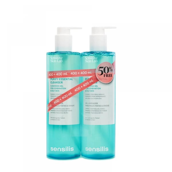 SENSILIS PURIFY ESSENT GEL LIMPEZA 400MLX2