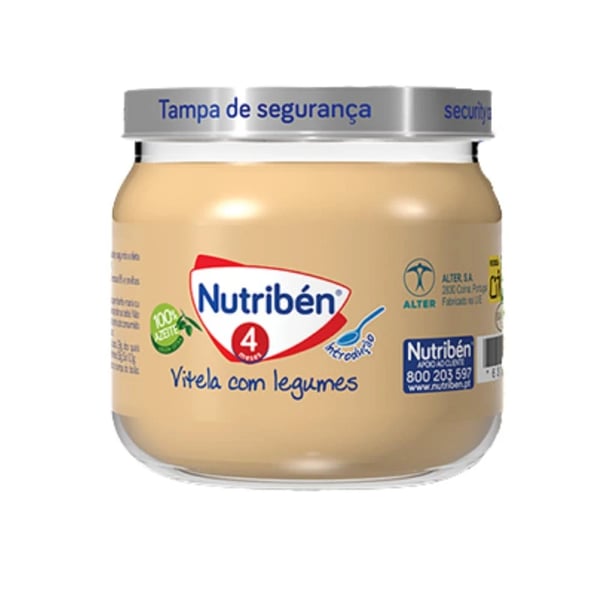 NUTRIBEN BOIAO 4 LEGUMES VITELA 120G