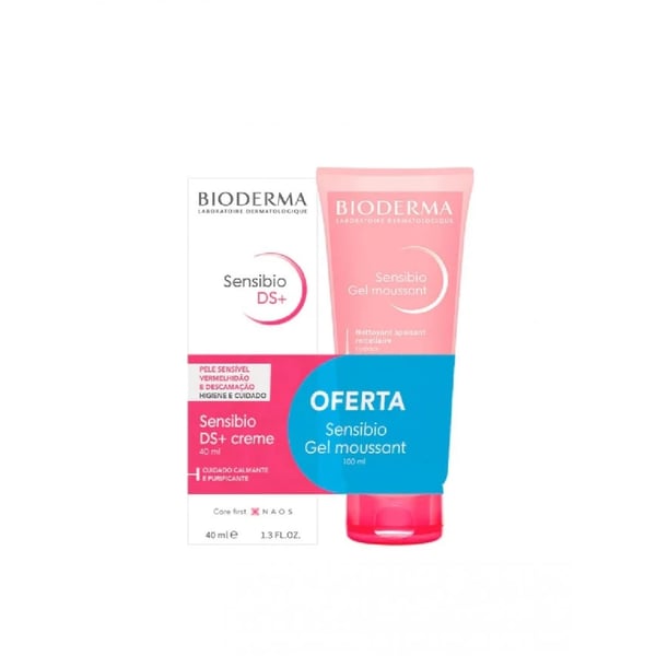 BIODERMA SENSIBIO DS CREME 40ML + OFERTA GEL MOUSSANT 100ML
