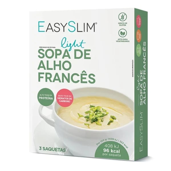 EASYSLIM SAQUETAS SOPA LIGHT ALHO FRANCÊS 29G X 3