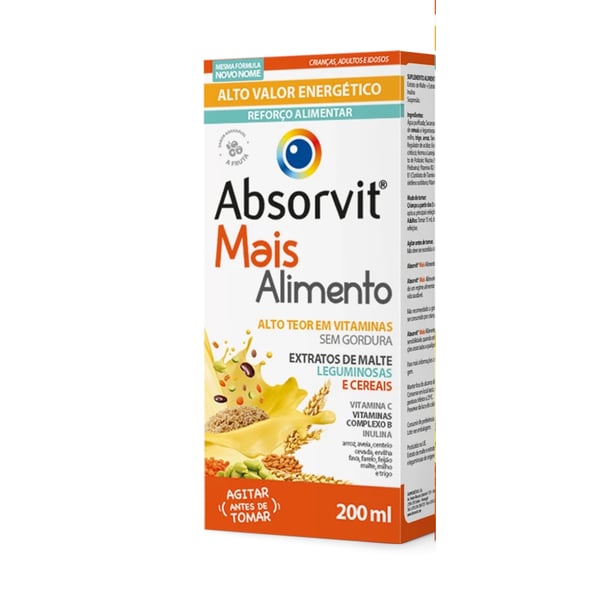 ABSORVIT MAIS ALIMENTO XAROPE 200ML