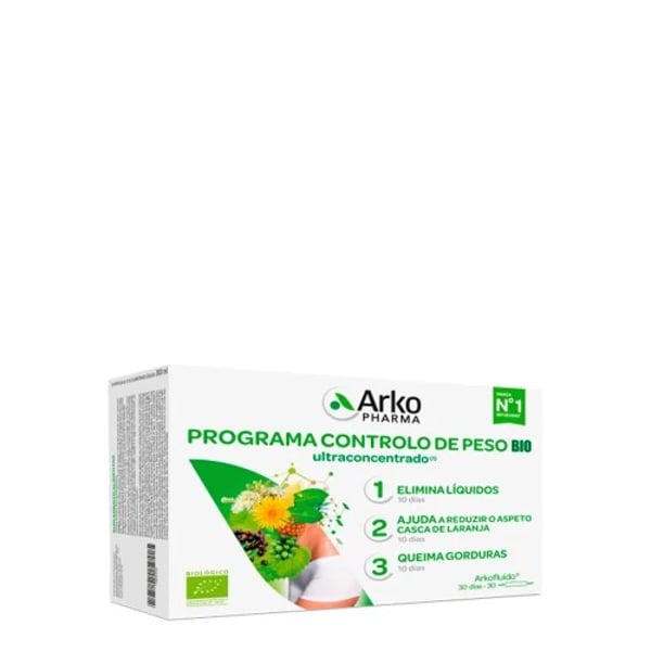 ARKOFLUIDO PROGRAMA CONTROLO DE PESO BIO AMPOLAS 30