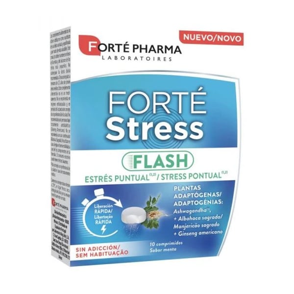 FORTÉ PHARMA STRESS FLASH COMPRIMIDOS MENTA X10