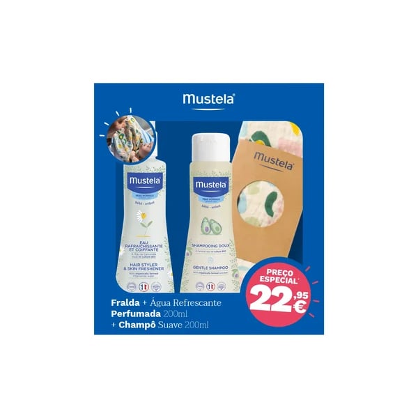 MUSTELA KIT FRALDA FESTA BEBÉ PREÇO ESPECIAL