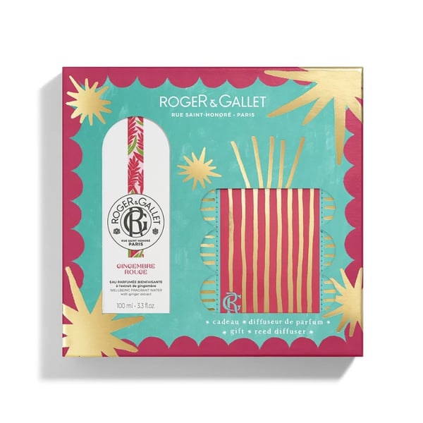 ROGER & GALLET COFFRET GINGEMBRE ROUGE EAU DE TOILETTE 100ML + DIFUSOR NATAL 2025