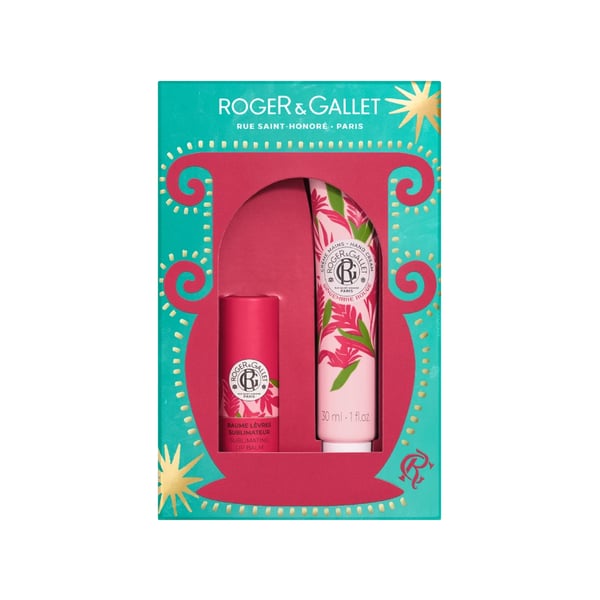 ROGER & GALLET COFFRET GINGEMBRE ROUGE STICK LABIAL + CREME MÃOS NATAL 2025