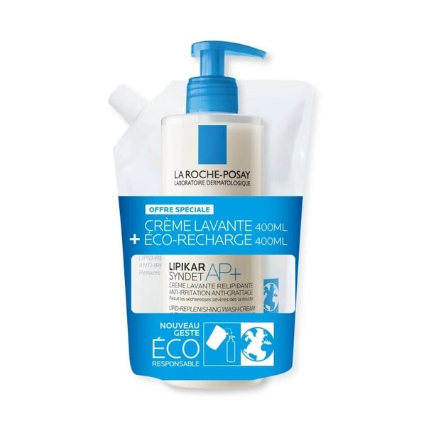 LA ROCHE-POSAY LIPIKAR SYNDET AP+ 4100ML + REFILL ECOPOUPANÇA 400ML