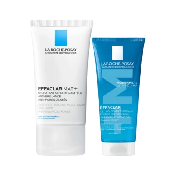 LA ROCHE-POSAY EFFACLAR MAT+ CREME HIDRATANTE 40ML + GEL MOUSSANT EFFACLAR 50ML