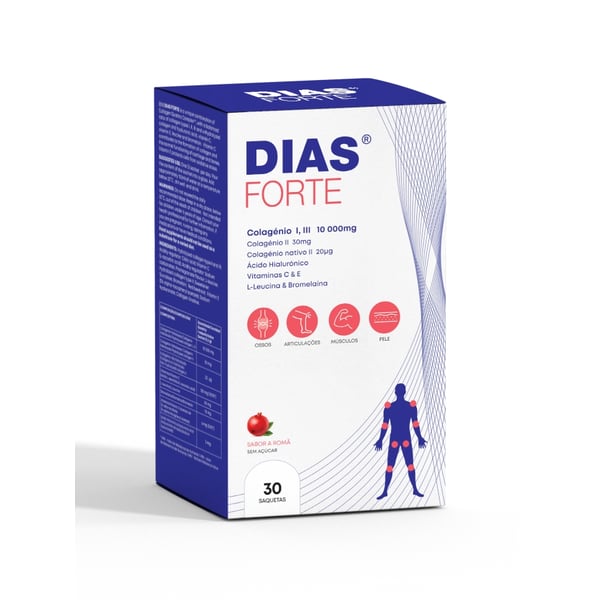 DIAS FORTE SAQUETAS SABOR ROMÃ 11,3G X 30