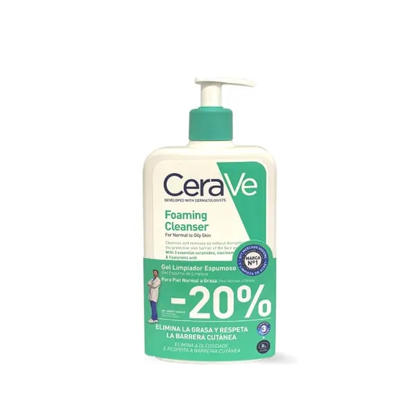 CERAVE GEL ESPUMA LIMPEZA 473ML DESCONTO 20%
