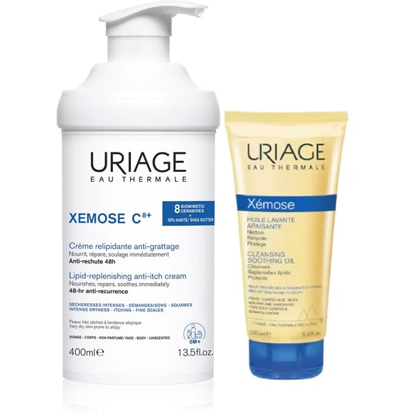 URIAGE XEMOSE C8 CREME RELIPIDANTE 400ML + OFERTA ÓLEO LAVANTE 200ML
