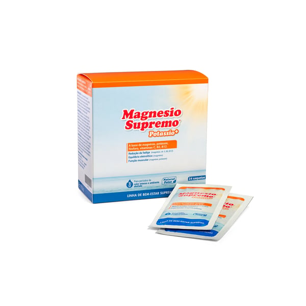 MAGNESIO SUPREMO POTASSIO+ SAQUETAS 4,8G X24