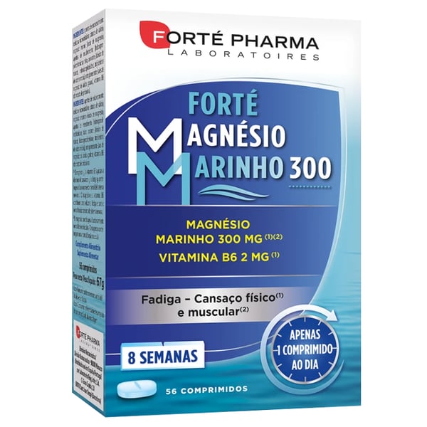 FORTÉ PHARMA MAGNÉSIO MARINHO 300 - 56 COMPRIMIDOS