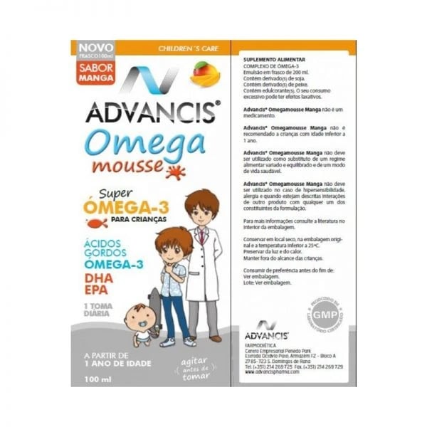 ADVANCIS OMEGA MOUSSE MANGA XAROPE 100 ML