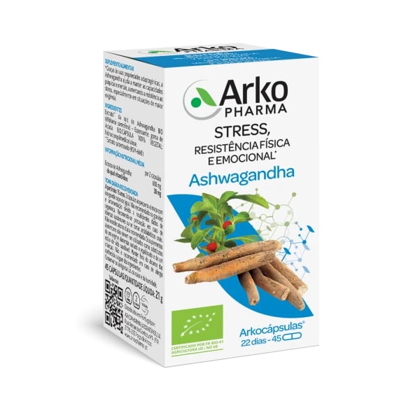 ARKOCÁPSULAS ASHWAGANDHA BIO CAPS X45