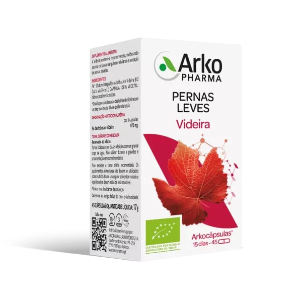 ARKOCÁPSULAS VIDEIRA 45 CÁPSULAS
