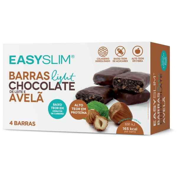 EASYSLIM BARRAS CHOCOLATE/AVELÃ 44GX4