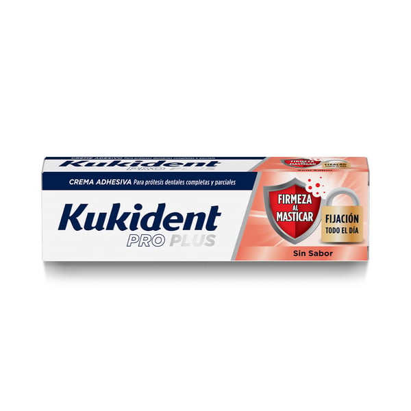KUKIDENT PRO PLUS FIRMEZA MASTIGAR SEM SABOR 40G