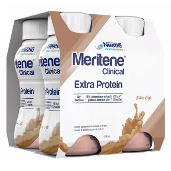 MERITENE CLINICAL EXTRA PROTEIN CAFÉ 4X200ML