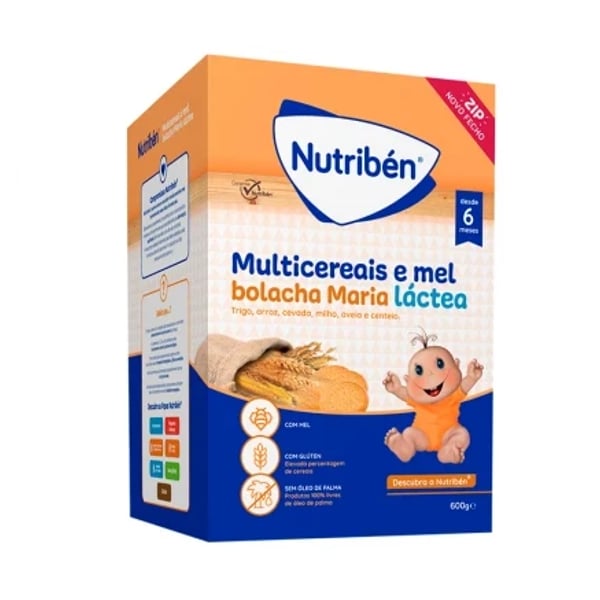 NUTRIBEN FARINHAS MULTICEREAIS MEL BOLACHA MARIA 600G