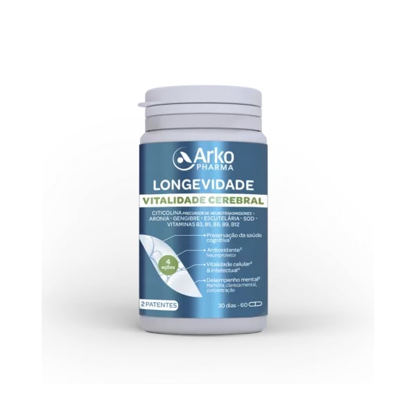 ARKOPHARMA LONGEVIDADE VITAL CEREBRAL 60 CAPSÚLAS