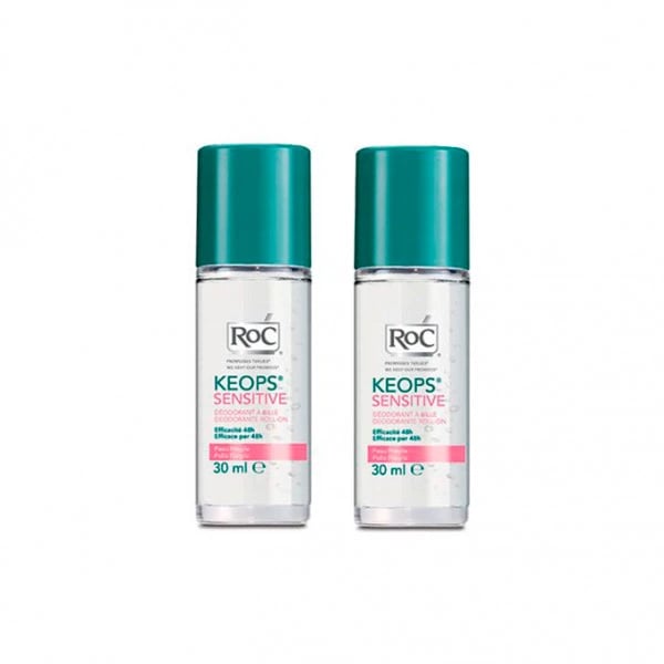 ROC KEOPS SENSITIVE DUO DESODORIZANTE PARA PELE SENSÍVEL 48H 2 X 30 ML COM DESCONTO DE 5?