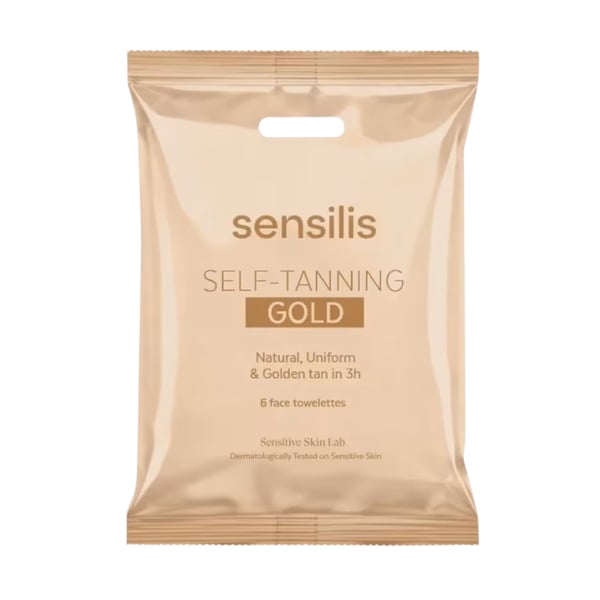 SENSILIS SELF TANNING GOLD TOALHITAS X6