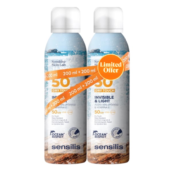 SENSILIS BODY SPRAY FPS50 TOQUE SECO 200MLX2 OFLIM