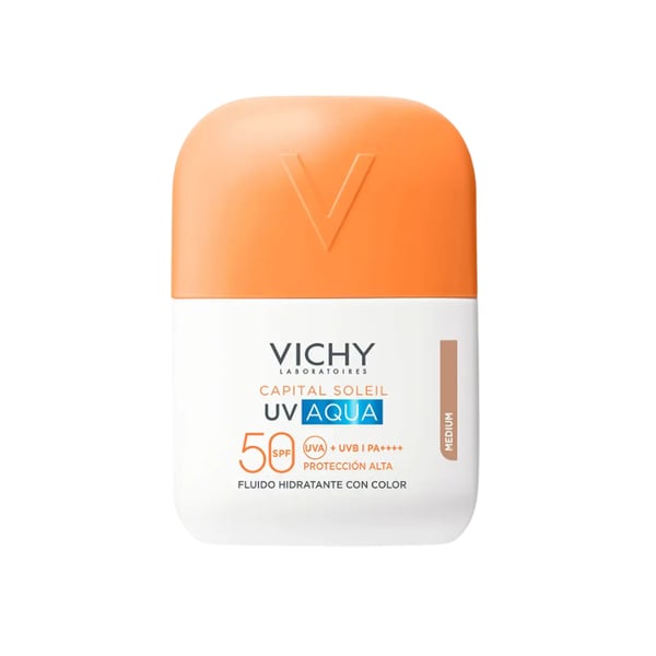 VICHY CAPITAL SOLEIL UV AQUA FLUIDO COR TOM MÉDIO SPF50 50ML