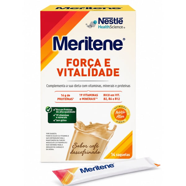MERITENE FORÇA VITALIDADE CAFÉ DESCAFEINADO X15 SAQUETAS